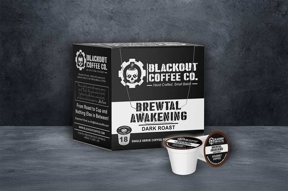Brewtal Awakening Dark Roast Coffee Pods 18ct
