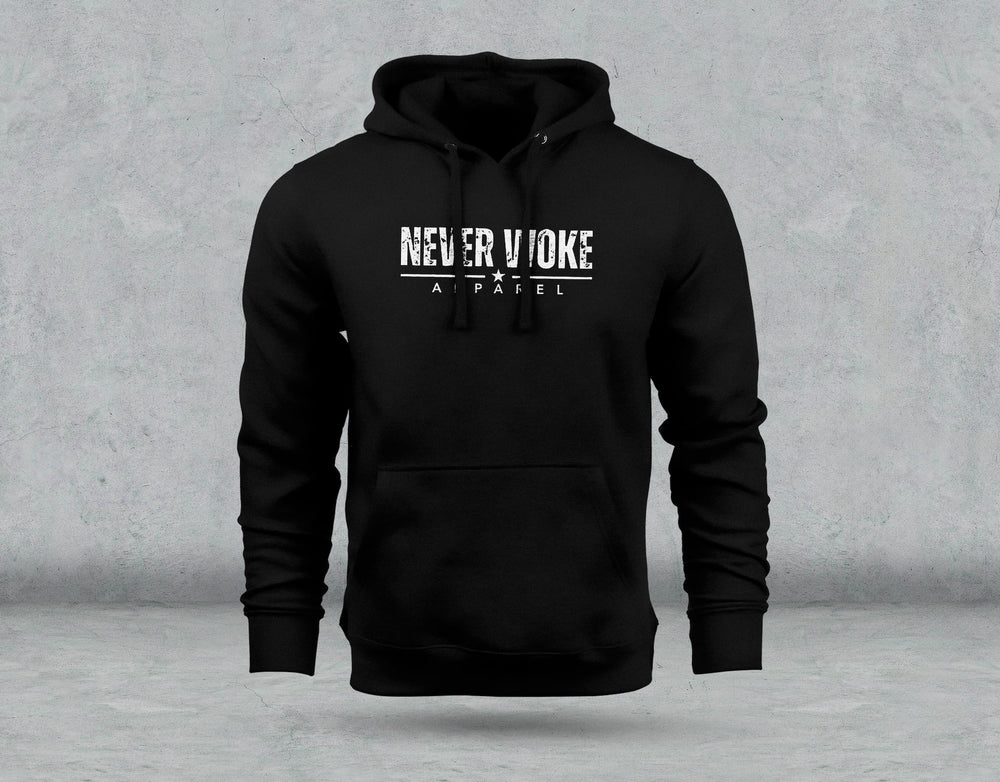 Never Woke Logo Hoodie