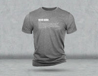 Never Woke Definition