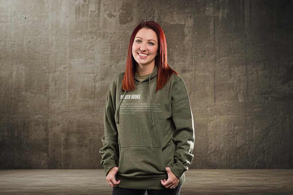Never Woke Definition Hoodie