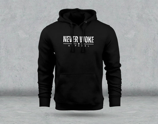 Never Woke Logo Hoodie